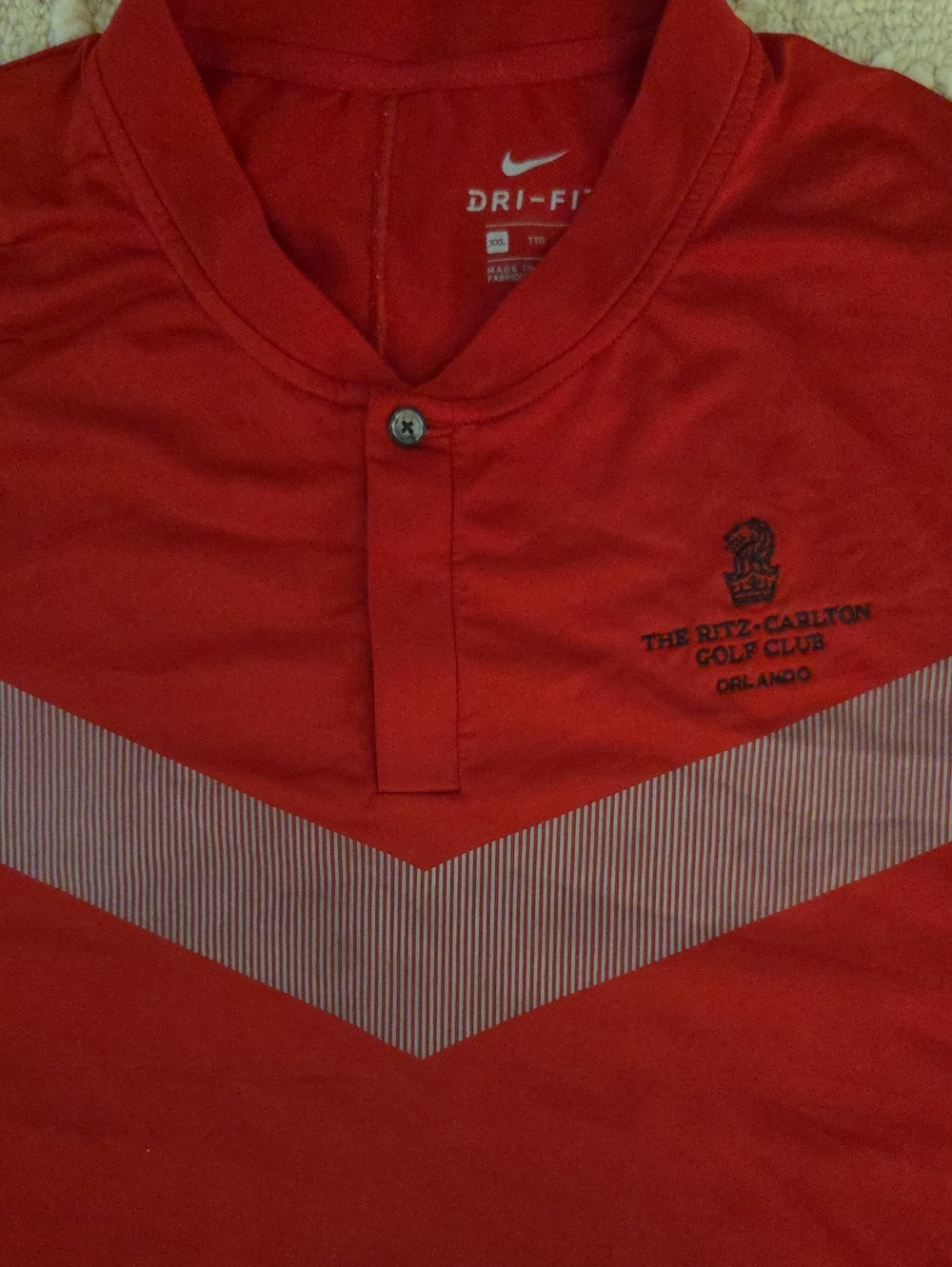 Nike Golf Tiger Woods TW Vapor Polo Shirt Ritz-Carlton Orlando Men's XXL NWOT
